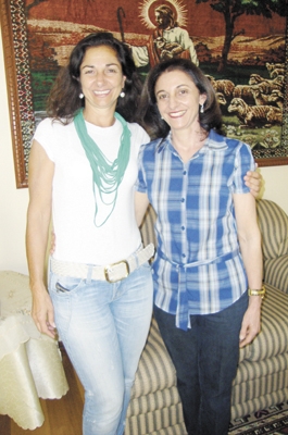 Cerislene Melo e a irmã Elizabete das Graças Melo Salloum. Especial para meu click